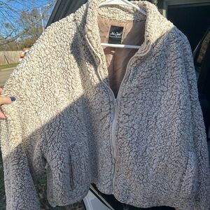 Tan Teddy Sherpa Jacket/Coat